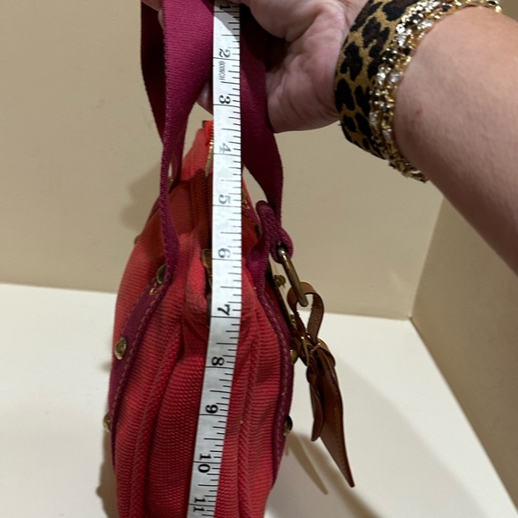 Louis Vuitton Red Canvas Antiqua Tote Small - Picture 11 of 12